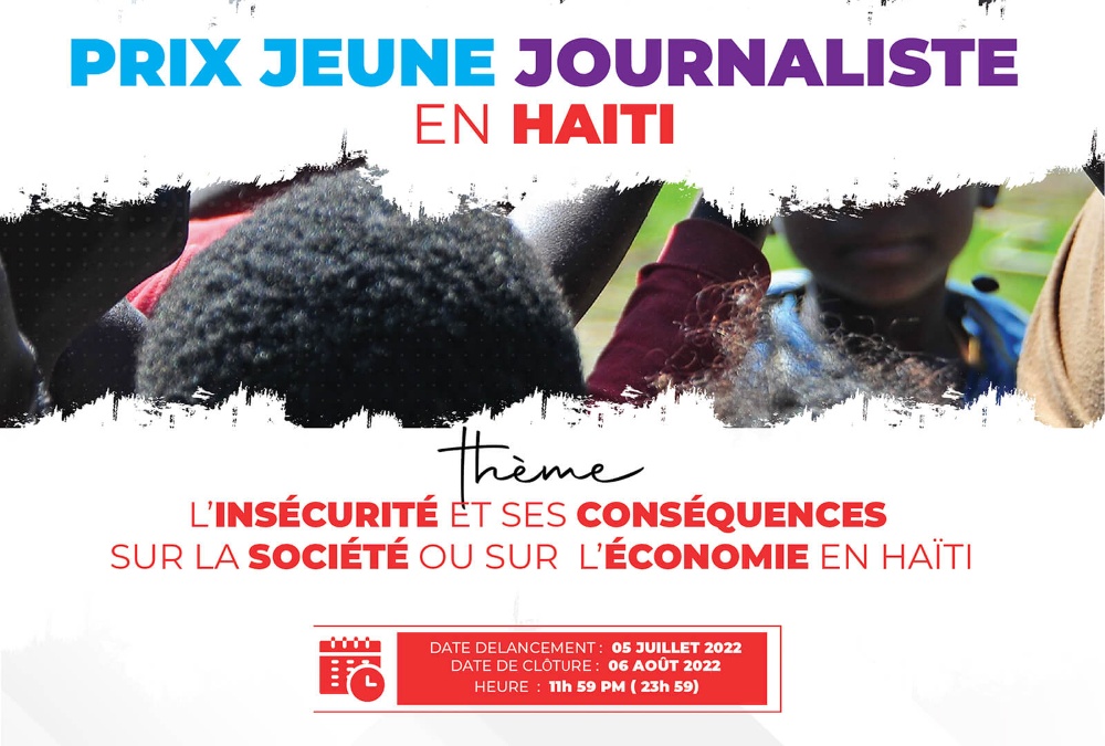 PRIX JEUNE JOURNALISTE EN HAÏTI Image 1
